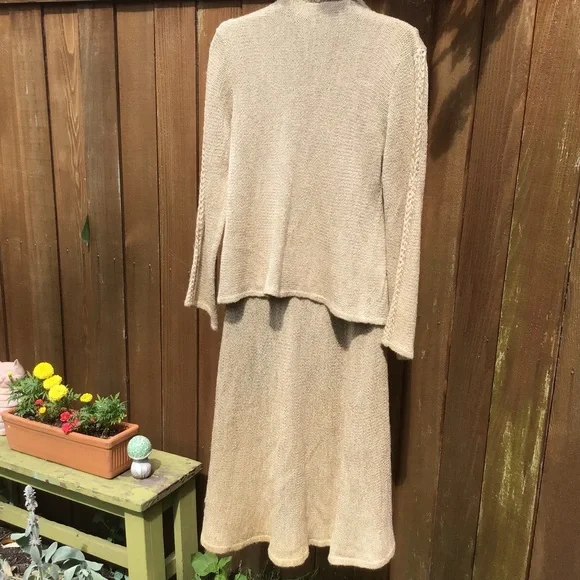 Vintage 70’s Mary Farrin Knit Dress Set 2 Piece - Picture 2 of 6